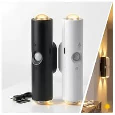 Rechargeable Led Light Motion Sensor Wooden Wall Lamp Minimalist Magnetic LED 3 Adjustable Colors