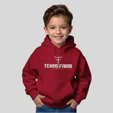Moletom Infantil Bolso Canguru Gola Careca Texas USA Agro Country Farm Campo Capuz Envio em 24H