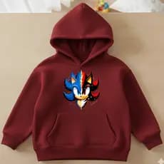 Moletom Infantil unissex Blusa de Frio Sonic e Shadow Lançamento Menino e Menina