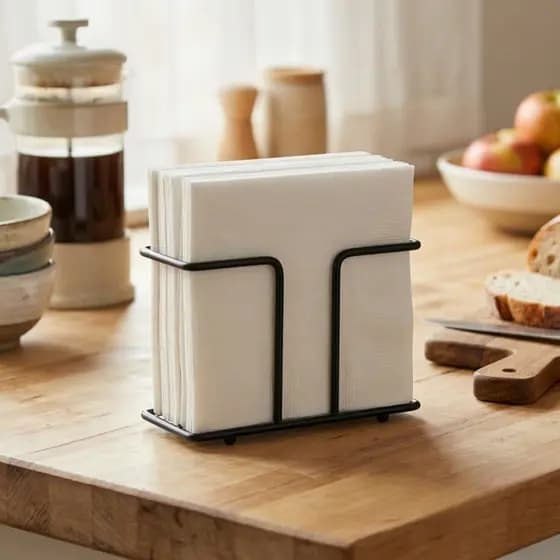 Porta Guardanapo Organizador de Mesa Decorativa Resistente Reforçado Acessório Cozinha Restaurante
