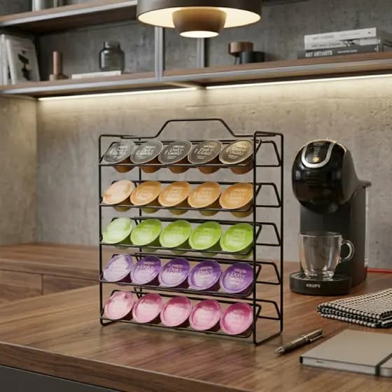 Porta Cápsula Dolce Gusto 40 Unidades Para Balcão Cozinha Suporte Café Expresso Organizador Aramado