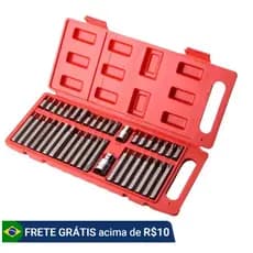 Kit de Pontas Estrela (Torx) Profissional com Maleta – Aço Cromo Vanádio