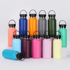 Garrafa Térmica Inox 750ml e 900ml com Alça – Mantém Bebidas Quentes e Frias