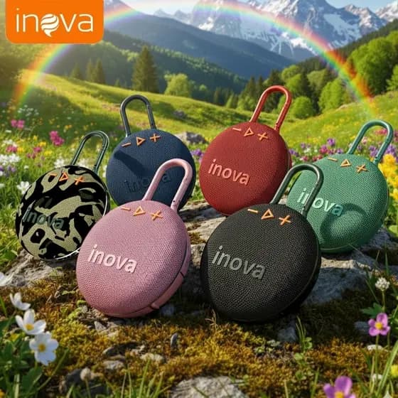 Caixa De Som Bluetooth Inova GO5 IP67 À Prova D’Água Som Potente Bluetooth 5.4
