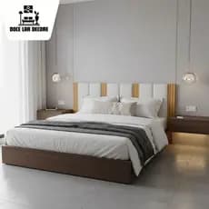 Kit de 4  a 12 Peças Cabeceira Modular + Painel Ripado MDF Para Cama Box Casal King Queen - Envio Full