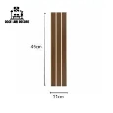 Kit com ate 100  Placas Ripados Decorativo Adesiva 45x11 Painel Premium Alta Qualidade Sala Penteadeira
