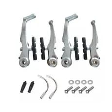 FREIO V-BRAKE ALUMINIO  4 PCS POLIDO TIPO LOGAN