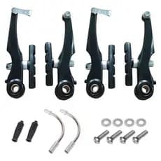 FREIO V-BRAKE ALUMINIO  4 PCS PRETO