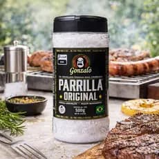 Sal Parrilla Original Gonzalo 500g – Sal Grosso Premium para Churrasco, Alta Absorção e Sabor Intenso