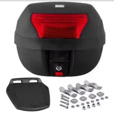 Bauleto Pro Tork 28 litros Smart Box C/Base Universal Kit Fixação Moto Motoboy Caixa Reforçada