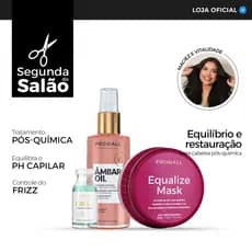 Kit Âmbar Oil + Máscara Equalize 50g + Ampola PRO.R Prohall