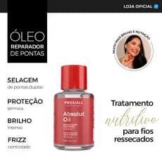 Óleo Capilar Reparador de Pontas Sérum Absolut Oil 7ml Profissional