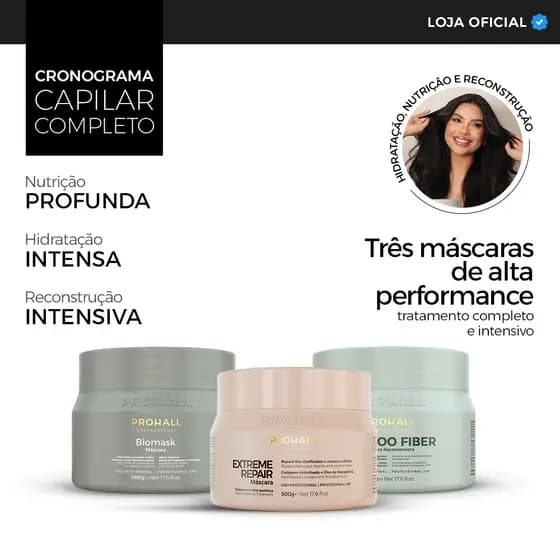 Kit Cronograma Capilar Profissional Premium