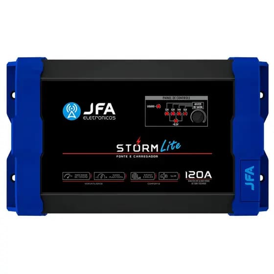 FONTE CARREGADOR DE BATERIA JFA 120A STORM LITE