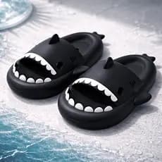 Chinelo Tubarão Adulto Preto – Leve e Confortável - TB1