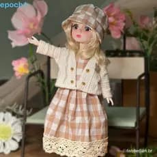 EPOCH1 1 Conjunto De Bonecas Bjd De Princesa , Olhos Atraentes De Cabelo Longo , Boneca 30cm Com Roupas , Juntas Esféric