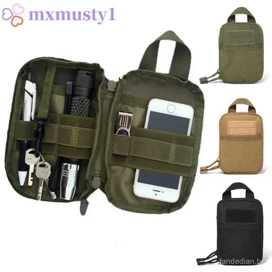 MXMUSTY Bolsa De Cintura Para Caminhadas , Carteira Portátil , Armazenamento Nylon , Ferramentas Ao Ar Livre , Pochete À