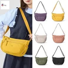 Bolsa de Ombro de Nylon Leve e de Grande Capacidade 2025 - Bolsa Transversal Feminina, Ideal para Mães
