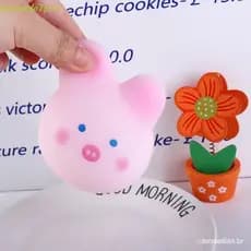 BNARDO Squeeze Pinch Toy , Animal Dos Desenhos Animados Coelho Rosa Porco Kawaii Mochi Flor De Cerejeira