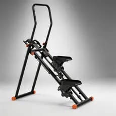 Simulador De Escada Adking Portátil Preto 130kg Com Tela E Guidão