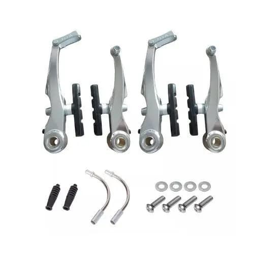 FREIO V-BRAKE ALUMINIO  4 PCS POLIDO TIPO LOGAN