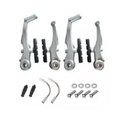 FREIO V-BRAKE ALUMINIO  4 PCS POLIDO TIPO LOGAN