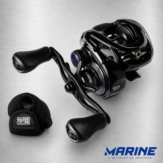 Carretilha Marine Sports Lubina Black Widow GTX 11 Rolamentos Drag 6.5kg Original