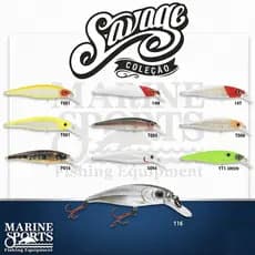 Isca Artificial Marine Sports Savage 65 - 6,5cm 6g Meia-Água
