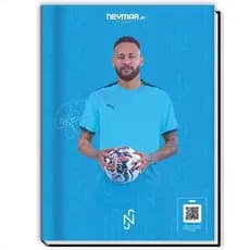 Caderno Oficial Brochura Neymar Jr Capa Dura 1/4 80 Folhas
