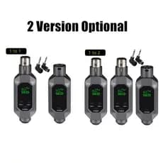 Sistema de microfone sem fio de 2.4 GHz Transceptor XLR Mixer de guitarra dinâmico recarregável pode ser usado para alto