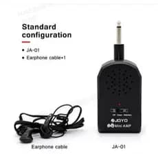 JOYO JA-01 de venda quente com bateria Mini amplificador de guitarra portátil amplificador de prática de guitarra elétri