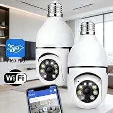 Câmera De Segurança IP Wi-Fi Sem Fio V360 Pro , Montagem Em Lâmpada , Controlada Por Aplicativo , PTZ , Full HD , Visão