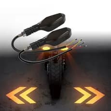 Luzes de Sinalização LED de Motocicleta com Indicação Sequencial em Flash 12V