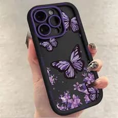 Capinha Capa Para Samsung A03 A04 A05 A12 A13 A15 A23 A32 A35 A50 A52 A71 A72 Silicone À Prova de Choque Borboleta