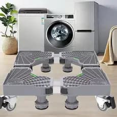 Suporte para móveis, máquina de lavar, geladeira, suporte ajustável com rodas, pode suportar 300kg