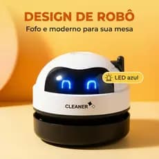 Mini Robô Aspirador Inteligente De Pó Para Limpeza De Teclados Mesas Cantos