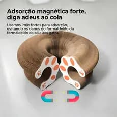 Brinquedo Mágico Para Gato Arranhador Papel Sanfonado Dobrável Com Bola