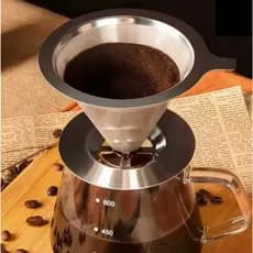 Coador E Filtro Nacional De Café 304 Peneira De Aço Inox