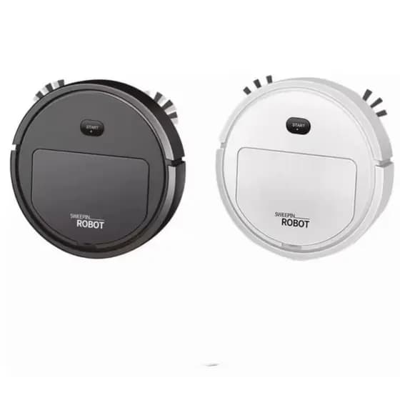 Robô /Aspirador De Pó 1200PA Automática 3 Em 1 Limpeza Doméstica Robótico Inteligente E Silencioso