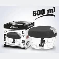 Processador Manual 3 Lâminas Aço Inox 500ml Cor Variável Semiautomatico Variavel