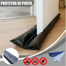 Protetor de porta IMPERMEÁVEL Duplo Bichos Água Ar Pó Ruído barulho encaixe veda barra inseto