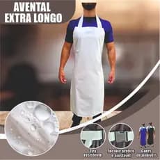Kit 2 Avental Pvc Impermeável Açougueiro Peixaria Lava Jato frigorífico pastelaria pet shop
