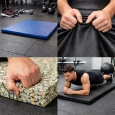Colchonete p/ Academia Premium 90x40x3 cm Espuma Macia D23 Impermeável Compacto Fit Mat Yoga Pilates