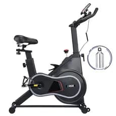 Bicicleta Spinning Ergométrica Silenciosa com Monitor de Frequência Cardíaca e Roda de Inércia 10kg