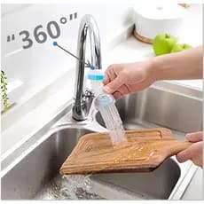 BICO TORNEIRA 360° GIRATÓRIO COM FILTRO, ANTI RESPINGO UNIVERSAL PARA COZINHA, EXTENSOR FLEXÍVEL ECONOMIA DE ÁGUA