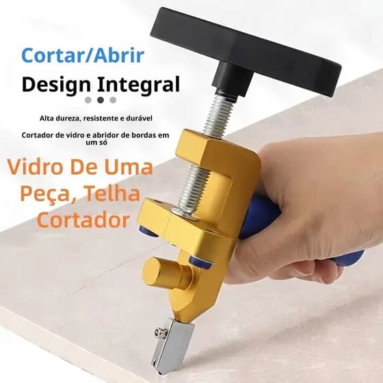 Cortador De Azulejos De Vidro 2 em 1 Cortador De Azulejos De Cerâmica Cortador De Vidro De Uma Peça