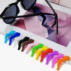 Pares Trava de silicone com gancho para óculos infantil (multicolorido)
