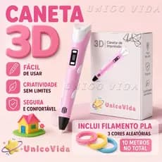 Caneta De Impressão Mágica 3D Grátis 10M DIY PLA Filamento, Tela, Desenho Brinquedo Presente De Aniversário Criança ABS