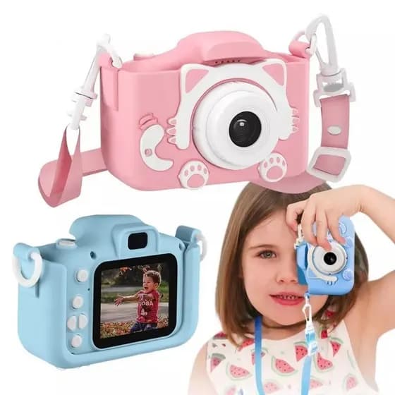 Camera Infantil Digital【Tira Foto De Verdade】 Filmadora Infantil Mini Maquina Fotografica Fotografa E Filma