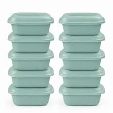 Potes Plásticos, Vasilha, Marmita- Quadrado 200ml/400ml/800ml/1,5L - Kit com 10 unidades